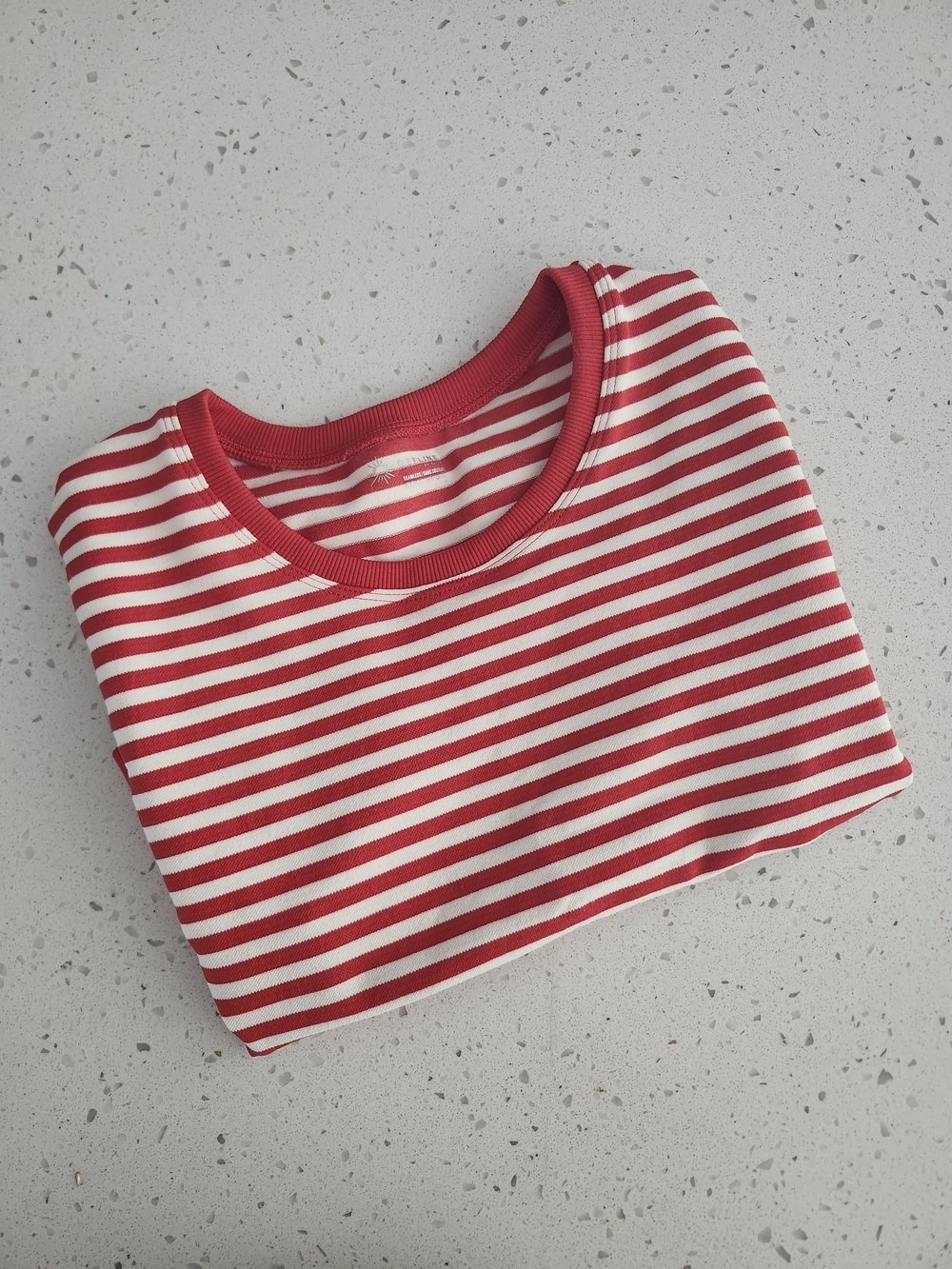 Aerie Red and White Striped Crop Top | Small | Euc